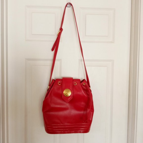 YVES SAINT LAURENT   Collectible RARE Vintage Aztec Medallion Bucket Purse - Picture 7 of 10